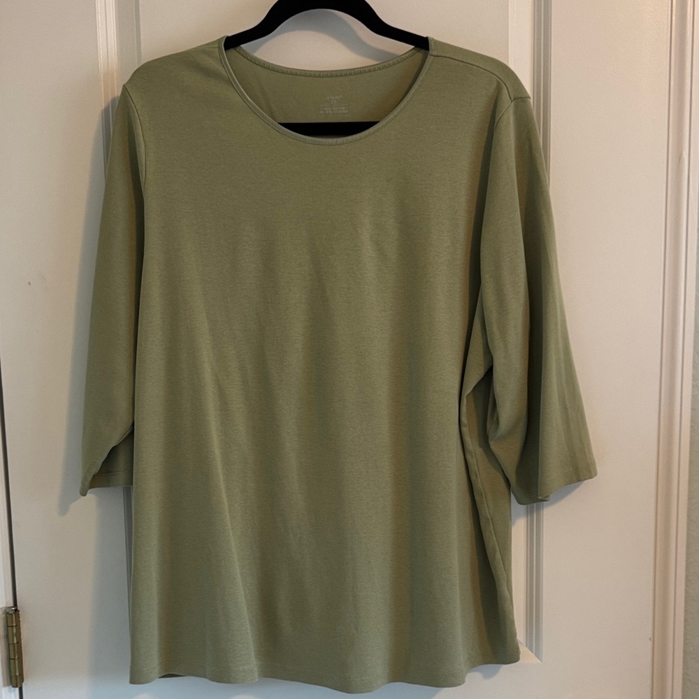 CJ Banks Sage 3/4 Sleeve Women's Top